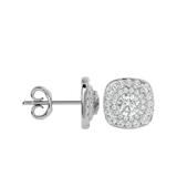 Ursa Round Stud Earrings - White Gold - Ice Dazzle - VVX™ Diamond - Solitaire Earrings