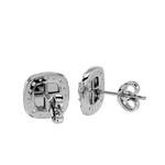 Ursa Round Stud Earrings - White Gold - Ice Dazzle - VVX™ Diamond - Solitaire Earrings