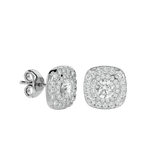 Ursa Round Stud Earrings - White Gold - Ice Dazzle - VVX™ Diamond - Solitaire Earrings
