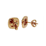 Ursa Round Stud Earrings - Yellow Gold - Ice Dazzle - VVX™ Diamond - Solitaire Earrings