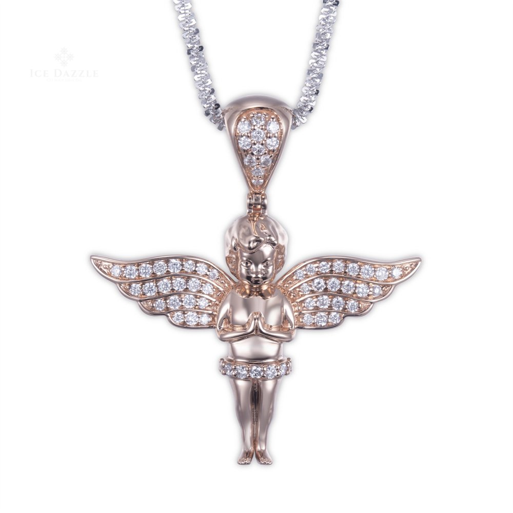 VVX™ Diamond Baby Jesus Pendant - Rose Gold - Ice Dazzle - VVX™ Lab Diamond - Pendant