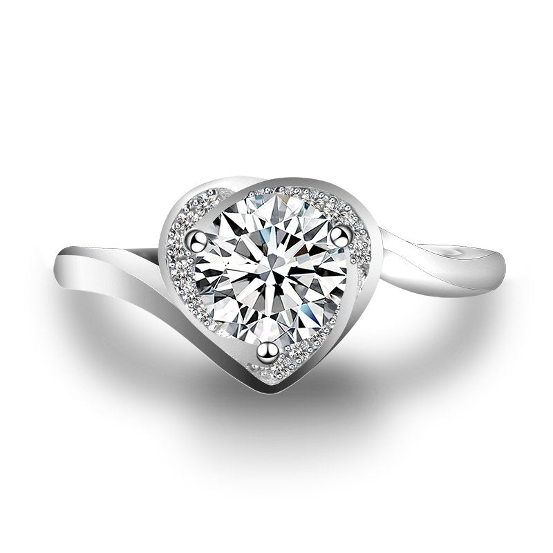 Lab Grown Diamond Engagement Ring in 14K White Gold (1.5 Ct. Tw.) - Ice Dazzle - VVX™ Lab Diamond - Engagement Rings