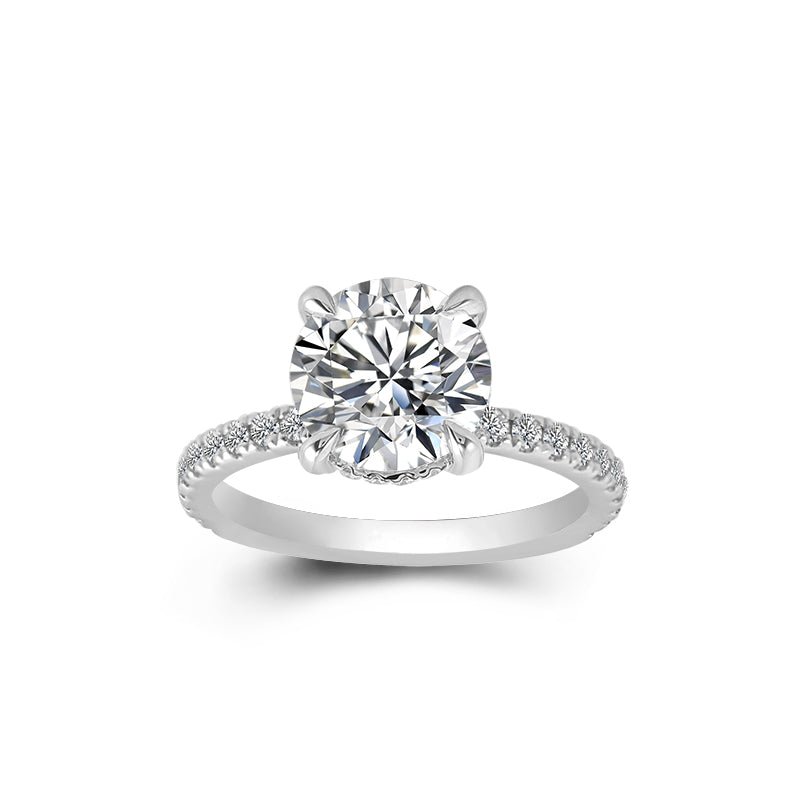 Lab Grown Diamond Engagement Ring in 14K White Gold (1 7/8 Ct. Tw.) - Ice Dazzle - VVX™ Lab Diamond - Engagement Rings