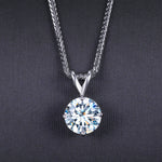 Lab Grown Diamond Necklace in 18K White Gold (3.01 Ct. Tw.)