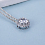 Lab Grown Diamond Pendant Necklace in 18K White Gold (1.25 Ct. Tw.) - Ice Dazzle - VVX™ Lab Diamond - Solitaire Pendant