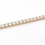 Lab Grown Diamond Tennis Bracelet in Yellow Gold - 5mm - Ice Dazzle - VVX™ Lab Diamond - Tennis Bracelet