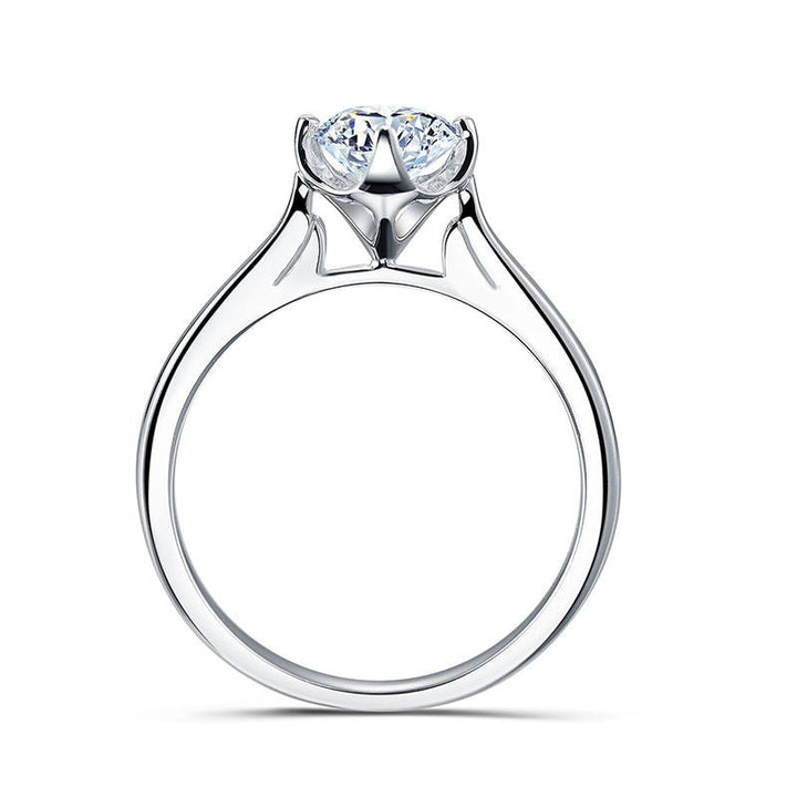 Solitaire Ring with 1ct Round Lab Diamond - Ice Dazzle - VVX™ Lab Diamond - Solitaire Engagement Rings