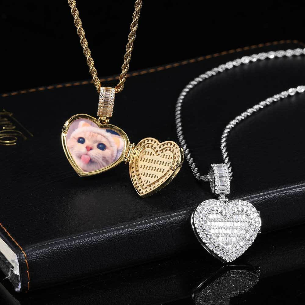 VVX™ Freeze Frame -  Frozen Heart Keepsake Pendant - 14K Gold Vermeil